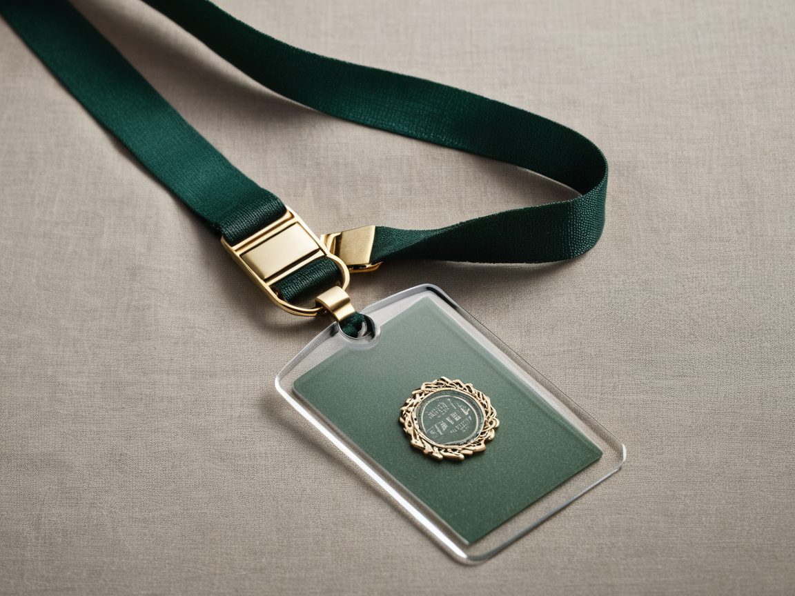 Crachá corporativo em acrílico