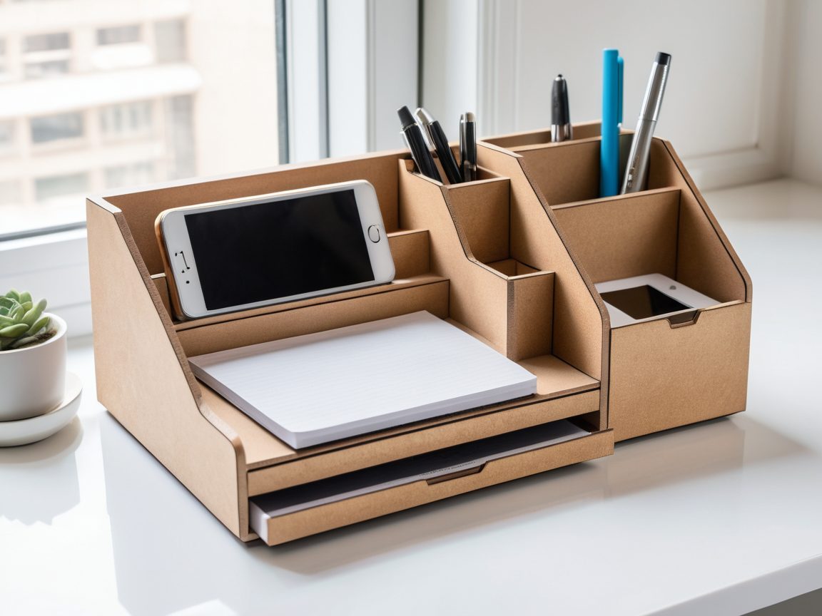 Organizador de mesa em MDF